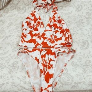 floral tankini with rings
